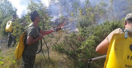 Dva helikoptera i 100 pripadnika OS BiH u borbi sa vatrenom stihijom u Bileći i Bosanskom Grahovu