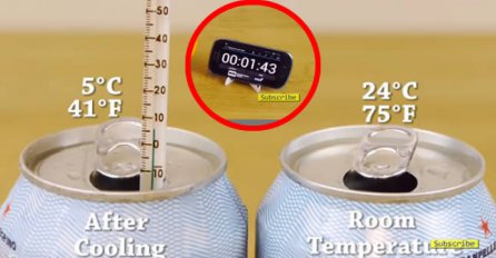 Odličan trik za vruće ljetne dane: Pogledajte kako da rashladite piće za samo dvije minute!