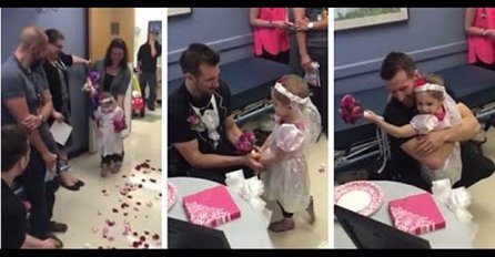 Neodoljiva ceremonija: Četverogodišnja pacijentica se “udala” za svog najdražeg medicinskog tehničara!