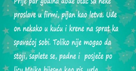 Ovako to izgleda kad se moj tata  napije da ne zna za sebe!