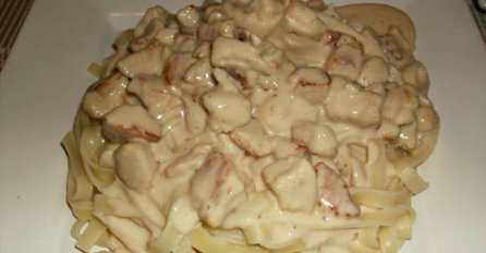 Pasta sa sardinom i bijelim umakom