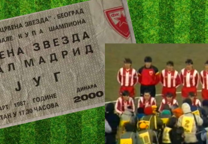 Kako se nekada "ginulo" na terenu: Crvena Zvezda vs. Real Madrid (1987) (VIDEO) 