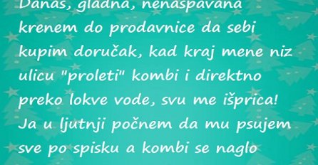 Ovako se vozač " iživljavao " na meni!