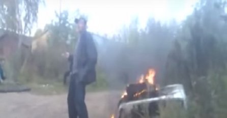 Pretjerao  sa ruskom votkom pa završio sa reš pečenom guzom! (VIDEO)