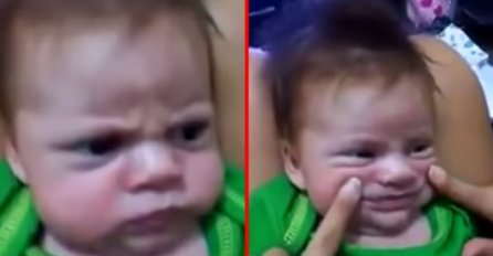 MALI MRGUD Šta li su uradili ovoj slatkoj bebi, kad je OVAKO LJUTA!