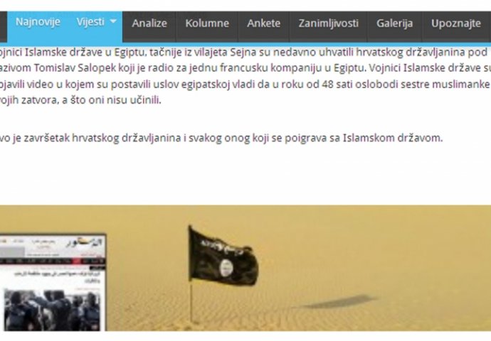 Portal iz BiH koji otvoreno podržava ISIS: Šta nadležni rade po tom pitanju?