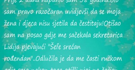 Žena, djeca  i kolege su ga htjeli  iznenaditi za rođendan, a on se dobro provalio i ostao bez žene!