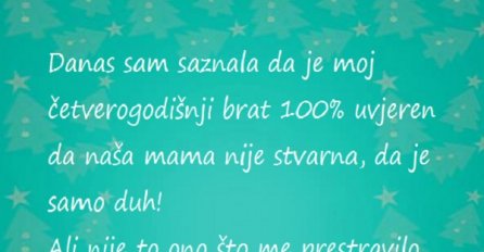 Moj brat misli da nam je mama duh i da je izgorjela u požaru! Evo zašto!