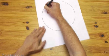 (VIDEO) Kad vidite kako je nacrtao savršen krug, odmah ćete pokušati isto!