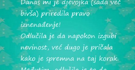Djevojka ga prevarila jer nije bio dovoljno iskusan!