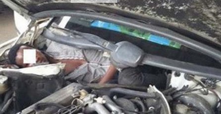 NEVJEROVATNA FOTOGRAFIJA Španska civilna zaštita pronašla izbjeglicu skrivenog ispod haube automobila