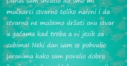 Hvalio se jaranima kako je bio s jednom djevojkom, evo kako je završio!