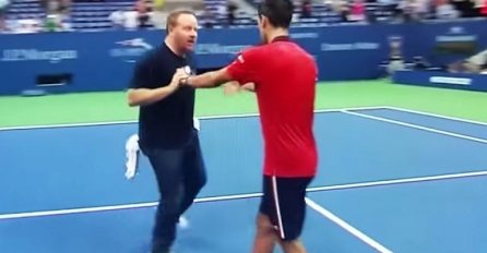 Rasplesani navijač i Đoković u "ludom" plesu oduševili publiku