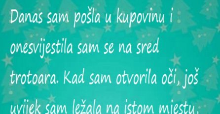 Onesvijestila se a niko od ljudi nije prišao u pomoć!