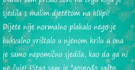 Evo kako me žena na smrt prepala, a samo sam je pitao zašto joj beba plače!