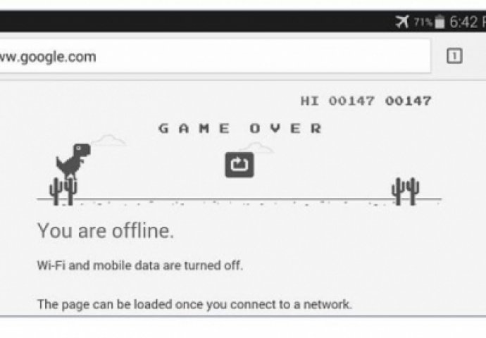 U slučaju da izgubite internet konekciju ova skrivena Google Chrome igra zabavljat će vas satima