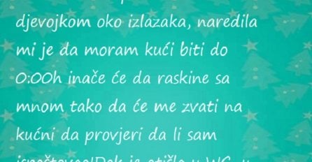Djevojka mu je zabranila izlaske a on je pokušao prevariti, evo kako se završilo!