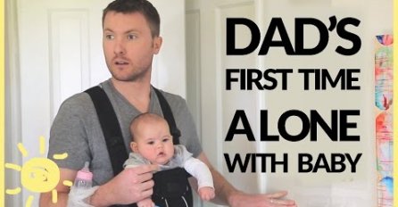 Ovaj tata je prvi puta ostao sam sa bebom, dosjetio se genijalne ideje kako da sebi olakša. (VIDEO)