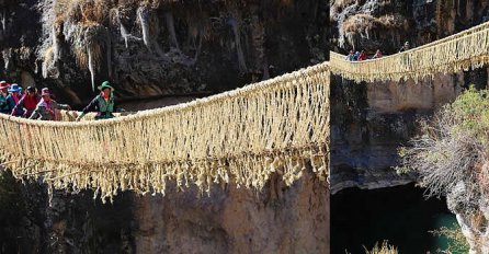 Da li biste  smjeli preći? Nevjerovatno od čega je napravljen ovaj most! (VIDEO)