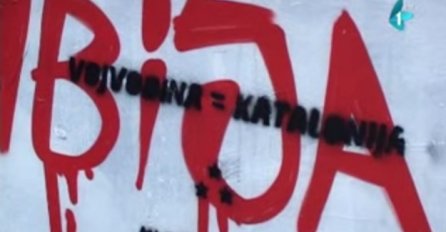 Grafiti "Vojvodina = Katalonija" pojavili se u više gradova ove pokrajine u Srbiji