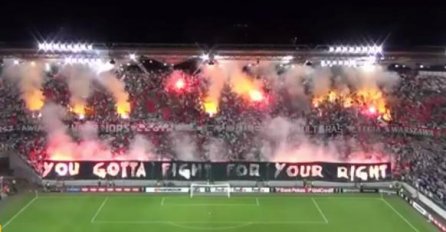 Pirotehnički spektakl kakav se rijetko vidi: Navijači Legije doslovno "zapalili" stadion