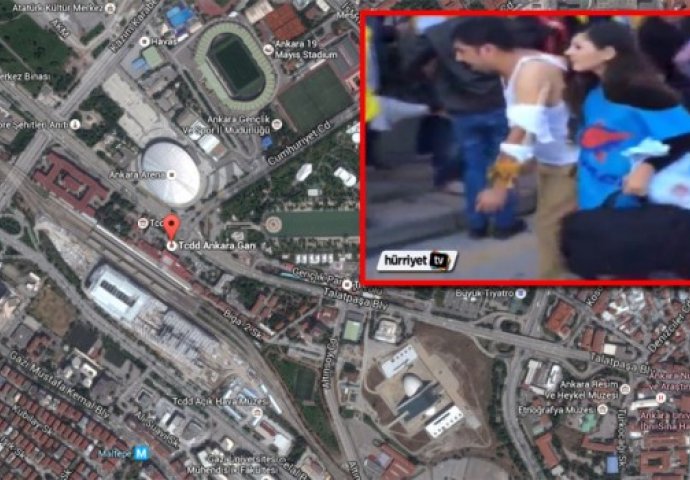 POTPUNI HAOS NA ULICAMA ANKARE Ovo je mjesto na kom se desila eksplozija