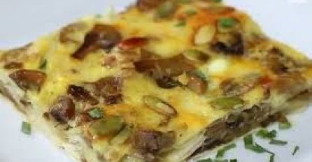 NEOBIČNO I UKUSNO: Hrskava pita s gljivama 