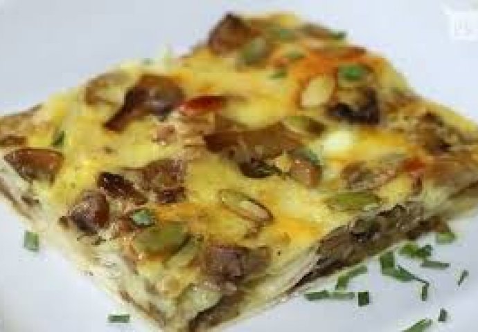 NEOBIČNO I UKUSNO: Hrskava pita s gljivama 