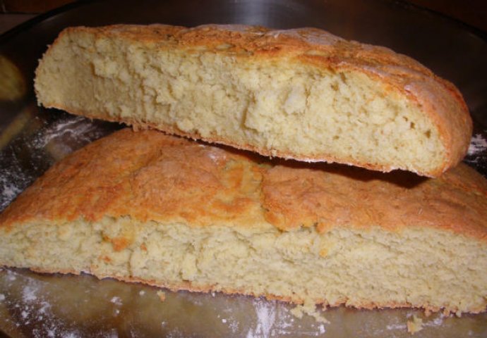 Bosnian bread with no yeast "Pogača" 