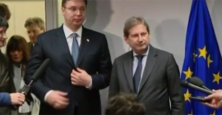 Vučić burno reagovao u Bruxellesu, pale teške riječi