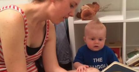 Ova beba grca u suzama svaki put kada roditelji dođu do kraja knjige (VIDEO)