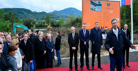 U Ljuboviji počela gradnja mosta preko Drine za kraći put od Beograda do Sarajeva