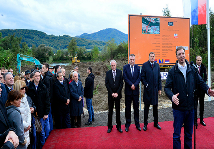 U Ljuboviji počela gradnja mosta preko Drine za kraći put od Beograda do Sarajeva