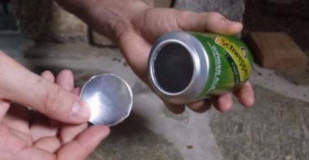 Uzeo je limenku i napravio nešto zapanjujuće: Ovo vam može spasiti život