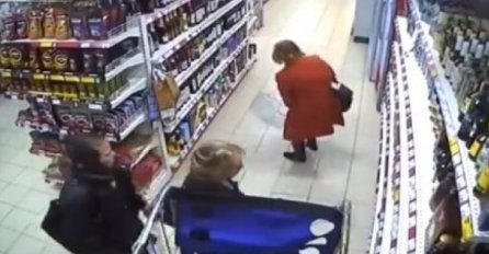 (VIDEO) Ovakvu krađu alkohola u supermarketu još niste vidjeli