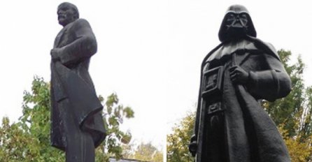 Lenjinov kip u Odesi pretvoren u Dartha Vadera (FOTO)