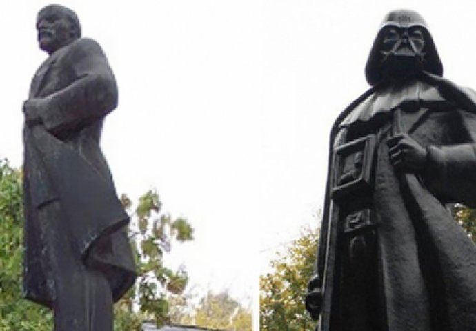 Lenjinov kip u Odesi pretvoren u Dartha Vadera (FOTO)