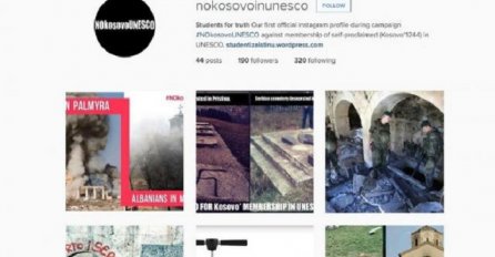 Ponovo radi Instagram profil "Ne Kosovo u Unesko"