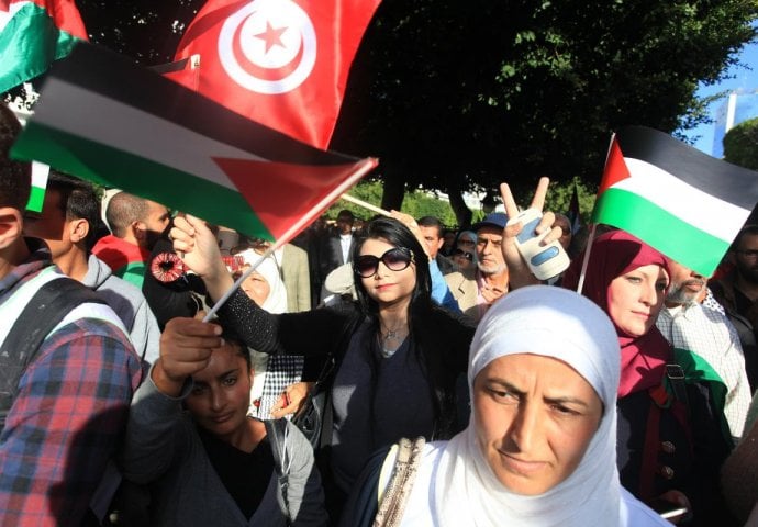 Hiljade Tunižana učestvovalo na demonstracijama podrške Palestini