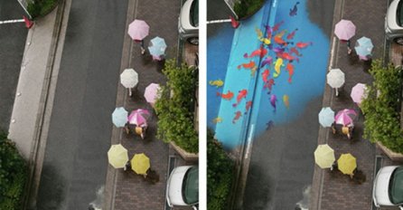 U ovom gradu jedva čekaju kišu  jer se tada na ulicama dešava nešto magično! 