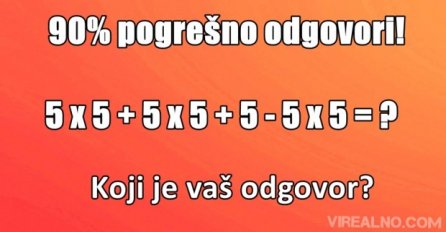 Amerikance je ovaj matematički zadatak namučio, a možete li ga vi riješiti?