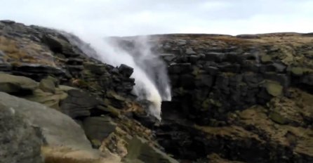 (VIDEO) Umjesto da pada, ovaj vodopad se slijeva u nebo