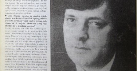 Milorad Dodik 1996. godine: Karadžić i Mladić moraju u Hag