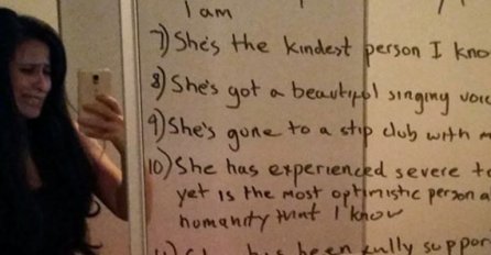 U dobru i u zlu: Na ogledalu napisao listu razloga zbog kojih voli svoju ženu 