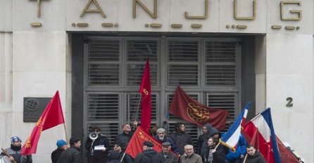 Protest komunističke omladine zbog Tanjuga (FOTO)