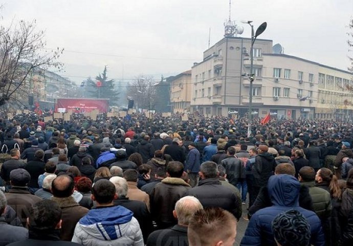 Kosovska opozicija održala protest protiv sporazuma o ZSO