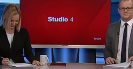 Voditelju se 'zapetljao' jezik, a njegova kolegica 'umirala' od smijeha