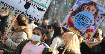 Skoplje: Oko hiljadu građana protestovalo zbog zagađenosti zraka