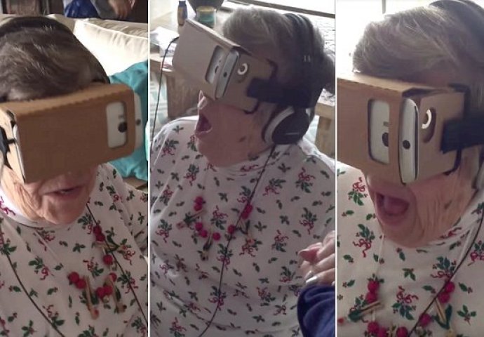 Urnebesno: Bakin prvi susret sa virtuelnom stvarnošću (VIDEO)