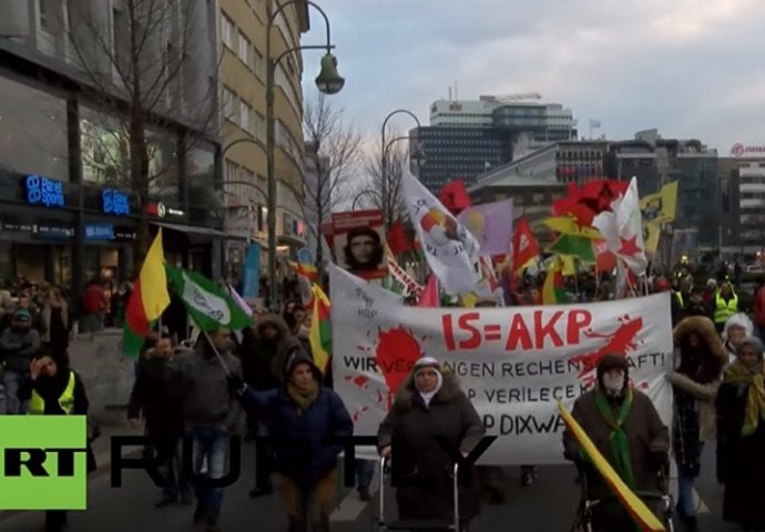 Protest u Berlinu, Nijemci protiv Erdoganove politike prema Kurdima